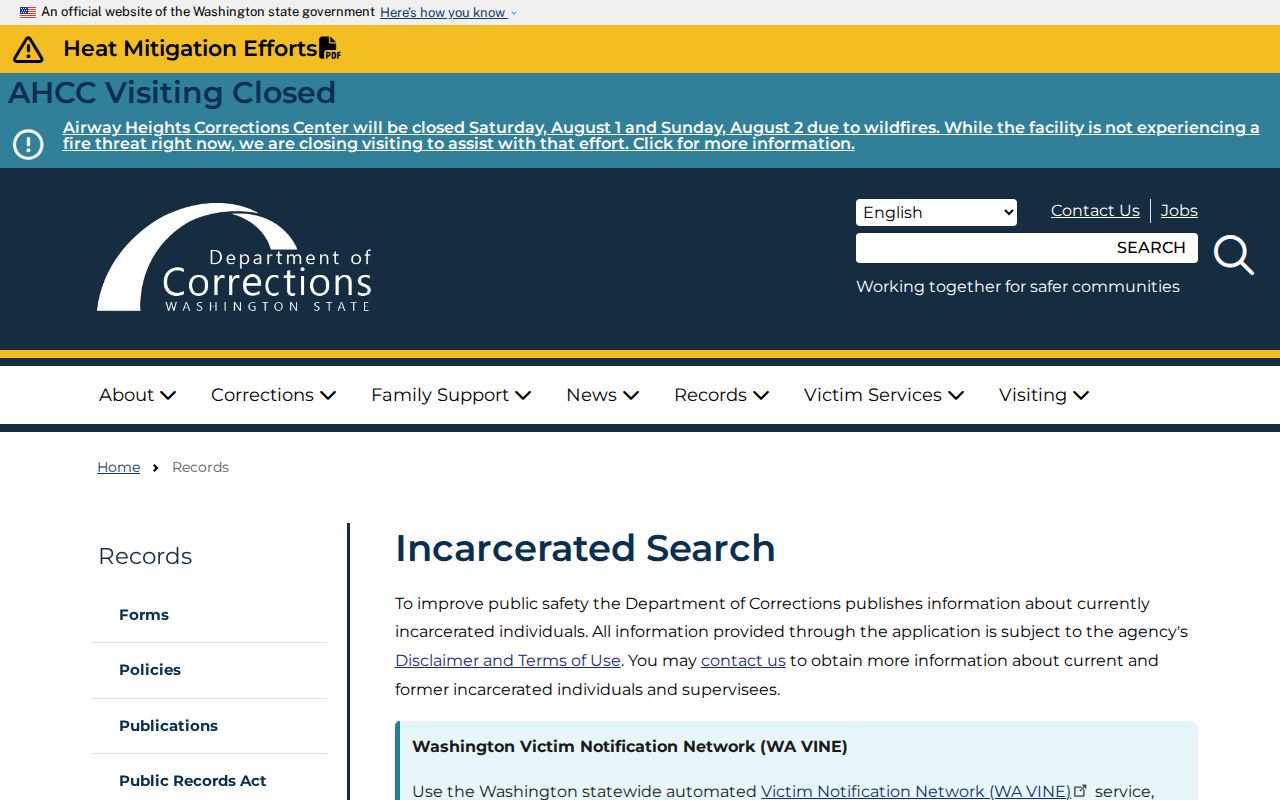 Mill Creek East people search using Washington incarcerated records
